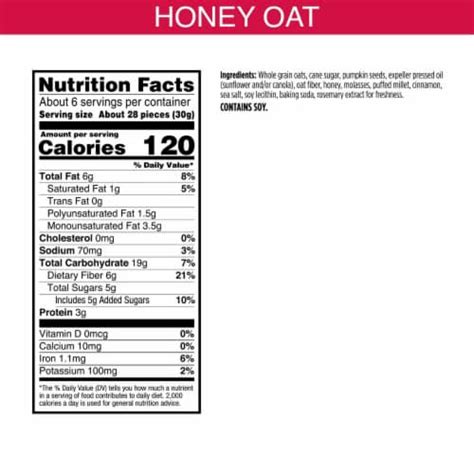 Bear Naked Honey Oat Crunchy Granola Bites 6 2 Oz Frys Food Stores