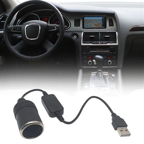 Car Usb To 12v Socket Charger For Connecting Dashcam To Power Bank