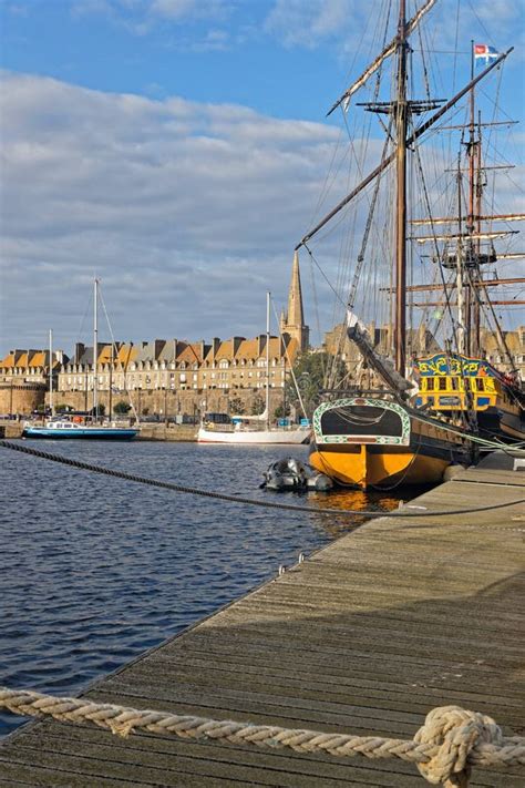 The Harbor Of Saint Malo Editorial Image Image Of Sail 160739395