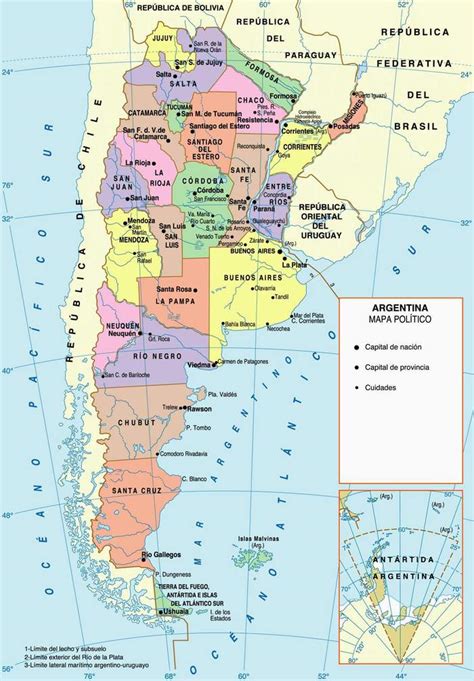 Mapa de la Provincias Argentina - mapa.owje.com