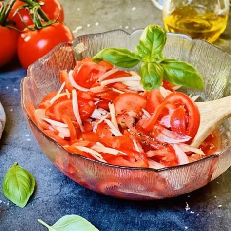 Tomatensalat Mit Zwiebeln Klassisches Rezept