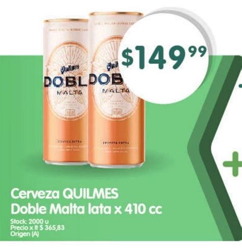 Todas las ofertas de Cerveza en lata quilmes 1890 Encontrá y mirá la