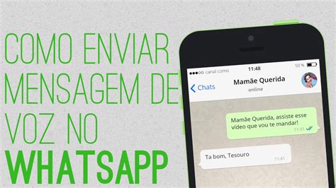 Como Enviar Mensagem De Voz No Whatsapp Youtube