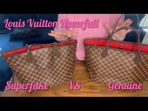 Louis Vuitton Neverfull MM Genuine Vs SUPERFAKE Honest Review YouTube