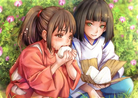 Ogino Chihiro And Haku Sen To Chihiro No Kamikakushi Drawn By Kodue55