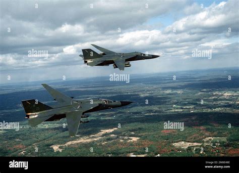 An Air To Air Right Side View Of Two Fb 111a Aircraft Of The 509th