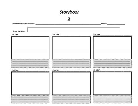 Storyboard Grado 11 Guion Grafico Pdf