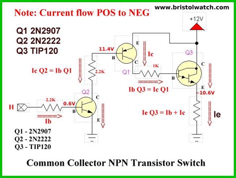 Npn Transistor Switching Circuit Circuit Transistors Electronics Circuit