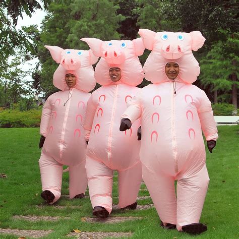 Inflatable Pig Costume Halloween Costumes Fancy Dress Masquerade Funny