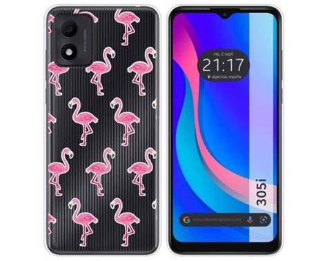 Tumundosmartphone Funda Silicona Transparente Tcl I Flamenco Gel Tpu