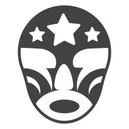 Diseño PNG Y SVG De Máscara Luchador Silueta Detallada Para Camisetas