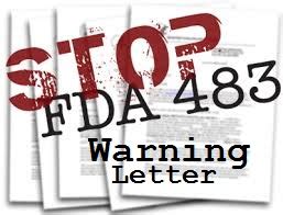 FDA's Form 483 and Warning Letters : Pharmaceutical Guidelines