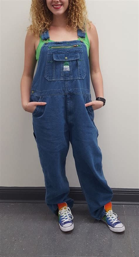 Retro Vintage 90s Overalls These Are Plus Sized And Baggy Wear Them