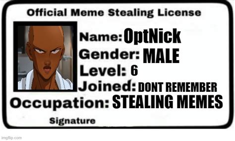 Official Meme Stealing License Imgflip