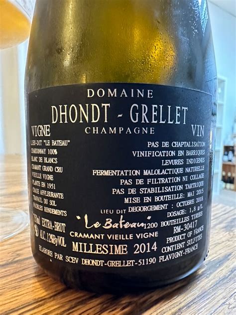 2016 Dhondt Grellet Champagne Grand Cru Extra Brut Blanc De Blancs