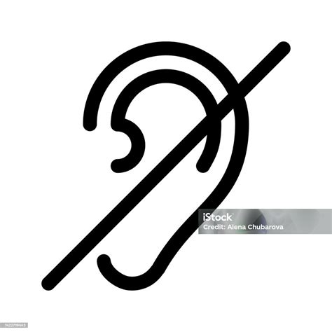 Deafness Symbol Deaf People Sign Stock Illustration Download Image