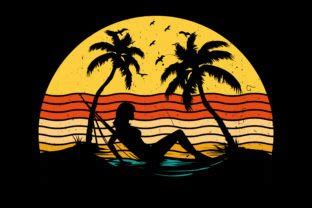 Beach Sunset Retro Vintage Sunset Graphic By T Shirt Design Bundle