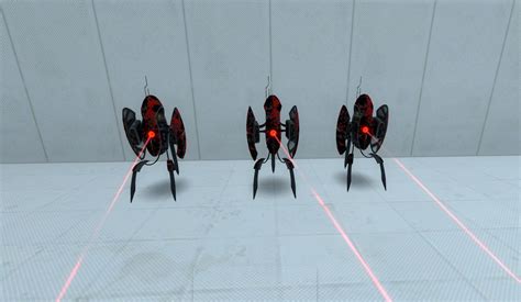 Red Pixel Camo Turrets Portal 2 Mods