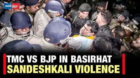 Sandeshkhali Violence Police And Bjp Supporters Clash In West Bengal’s Basirhat