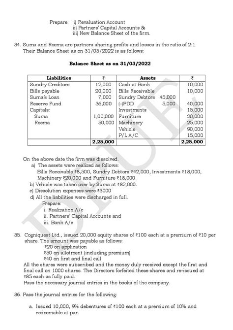 Karnataka Nd Puc Accountancy Model Question Paper Pdf