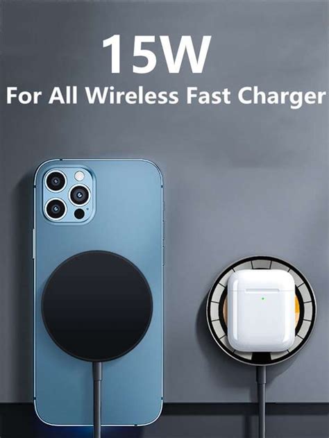 1pc 15W Type C Magnetic Wireless Charger Compatible With IPhone SHEIN USA