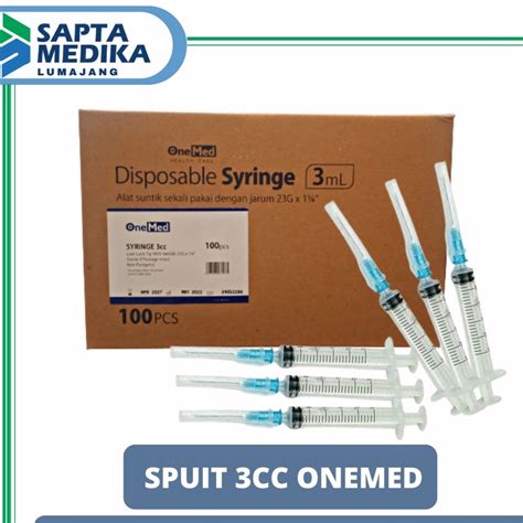 Spuit Syringe 3cc Onemed Lazada Indonesia