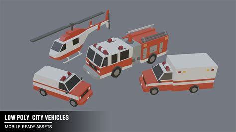 Low Poly City Vehicles Pack By Pavel D