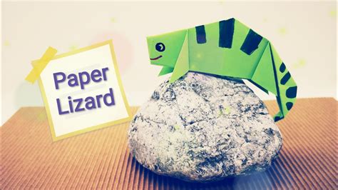 Paper Folding How To Make A Paper Lizard Step By Step Origami