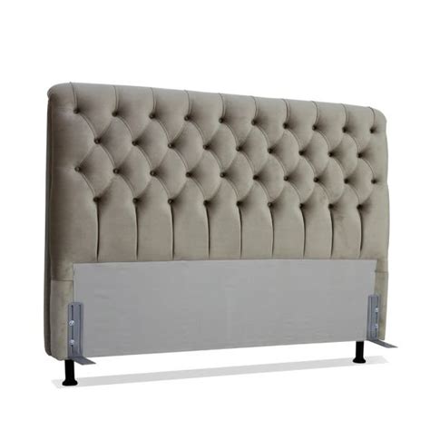 Cabeceira de Cama Box Viúva 128 cm Padua Larhome Suede Veludo Marrom