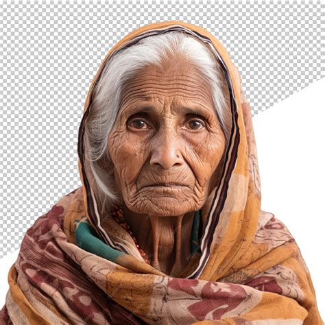 Premium Psd An Old Woman With A Scarf That Says Old Lady