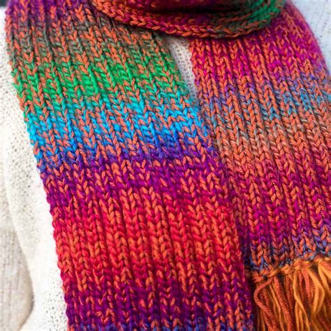 Landscapes Scarf Knitting Pattern