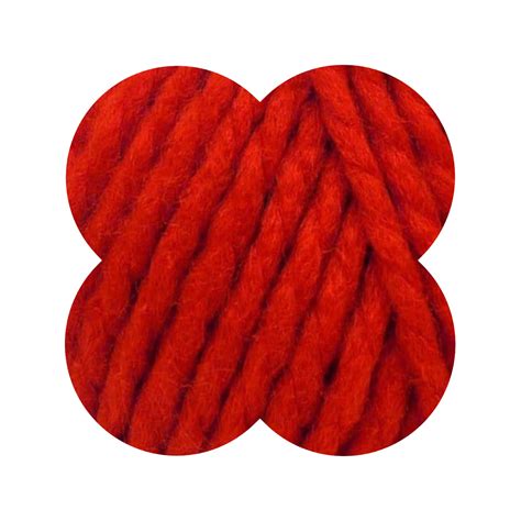 Robin Super Chunky Yarn Red Pufflower