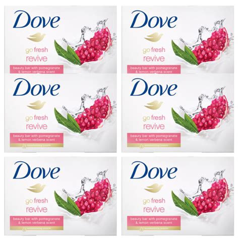 Dove Go Fresh Revive Soap Bar W Pomegranate Lemon Verbena Scent 4 Oz