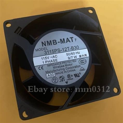 1pcs NMB MAT 3115PS 12T B30 115V AC 50 60HZ 9 7W High Temperature