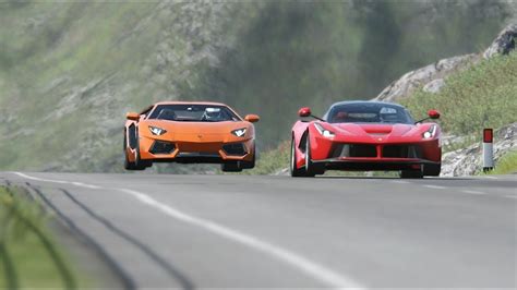 Ferrari Laferrari Vs Lamborghini Aventador