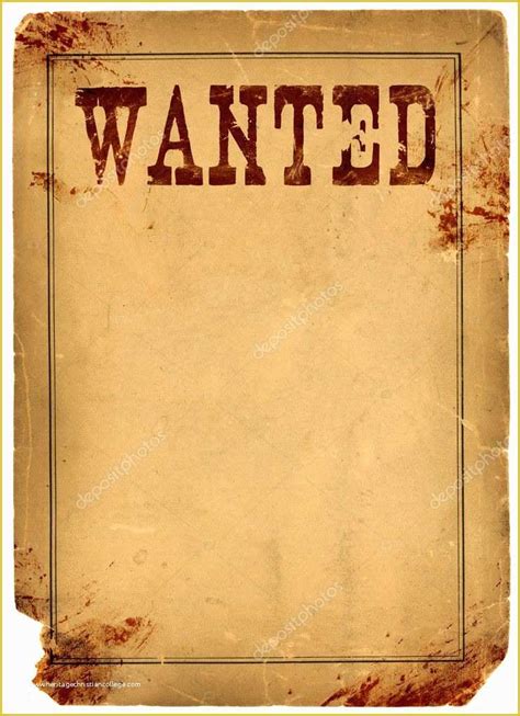 Wild West Wanted Poster Template Free Of 23 Best Wanted Poster Template ...