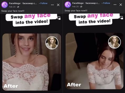 A Face Swap App Promoted Sexually Suggestive Ads With Emma Watson S