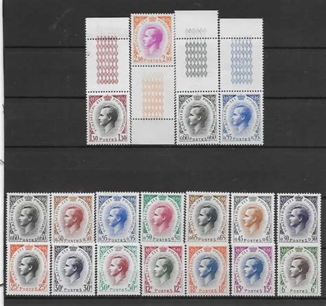 LOT DE TIMBRES Neufs De Monaco Prince Rainier Anciens EUR 6 90