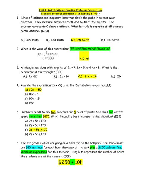 Hands On Equations Lesson 16 Answer Key Tessshebaylo