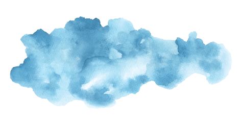 Abstract Blue Cloud Watercolor Stain Vector Art At Vecteezy