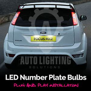 For Ford Focus Mk Xenon White Led Number Plate Light Bulb