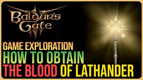 How To Get The Blood Of Lathander Legendary Baldur S Gate Youtube