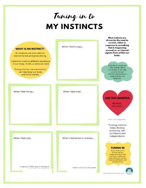 Self Improvement Mental Health Wellbeing Printables Worksheets