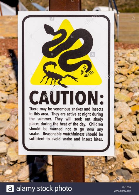 Warning Snakes Sign Stock Photos And Warning Snakes Sign Stock Images Alamy