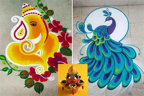 10 Dhanteras Rangoli Designs To Draw And Beautify Your House (2023)