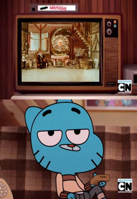 Gumball Watterson Watching THA by Perro2017 on DeviantArt