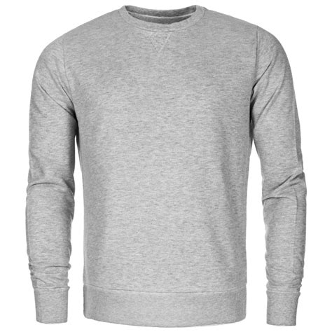 Mens Sweatshirt Jumper Crew Neck Sweater Plain Casual Pullover Work Sport Top Ebay