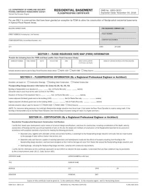 Fillable Online Fema Fema Form Federal Emergency Management