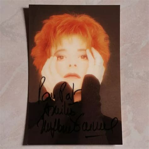 MYLÈNE FARMER PHOTO dédicacée autographe dédicace l autre 1991 EUR 250