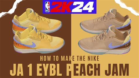 Nba K Custom Shoe Creator How To Make Nike Ja Eybl Peach Jam